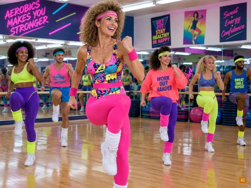 Neon Leggings 80er Neon Leggings 80er Jahre Mode
