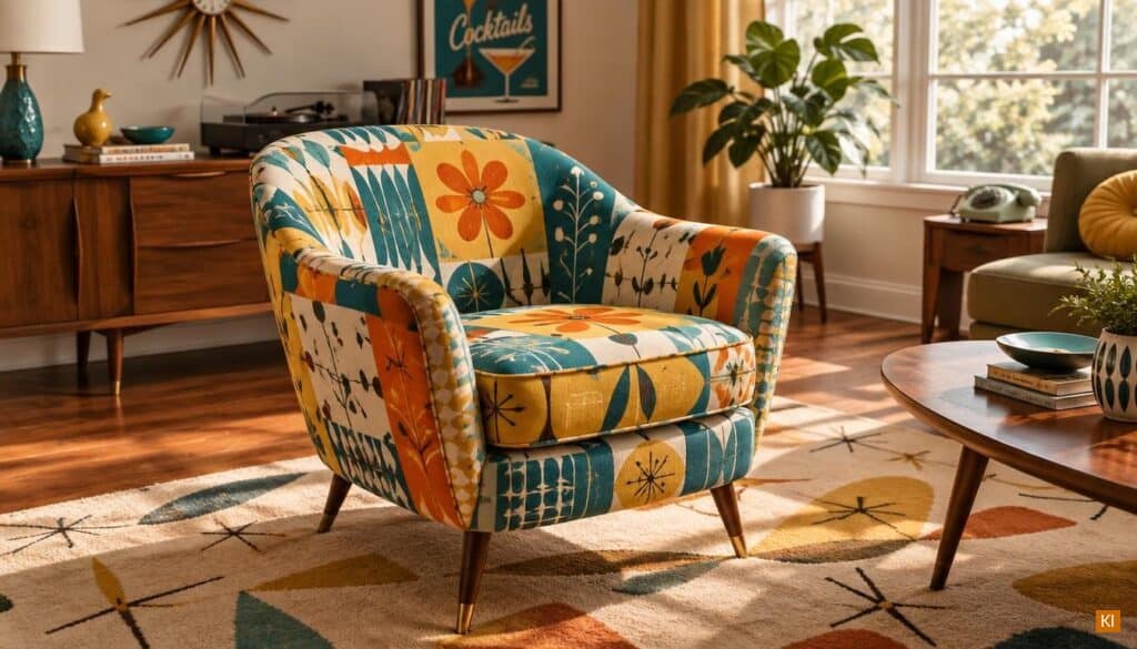 Farben und Muster Cocktailsessel 50er Jahre Farben und Muster Cocktailsessel 50er Jahre
