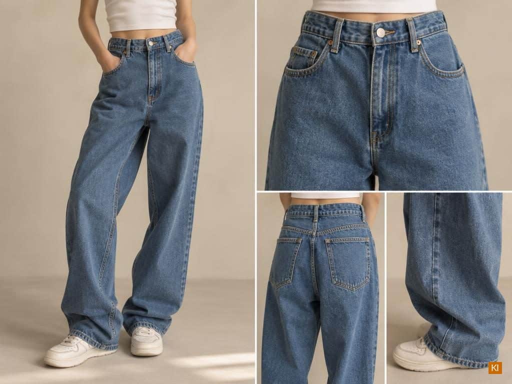 Jeans Passform einer echten 90er Jahre Baggy Jeans Jeans Passform einer echten 90er Jahre Baggy Jeans